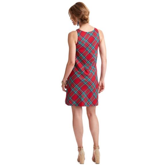 Vineyard Vines Jolly Tartan Plaid Sleeveless Shift Mini Dress Size 2 Holiday - Picture 12 of 12